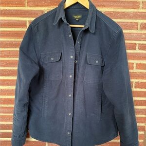 Men's Navy Flint and Tinder Moleskin Shirt Jacket